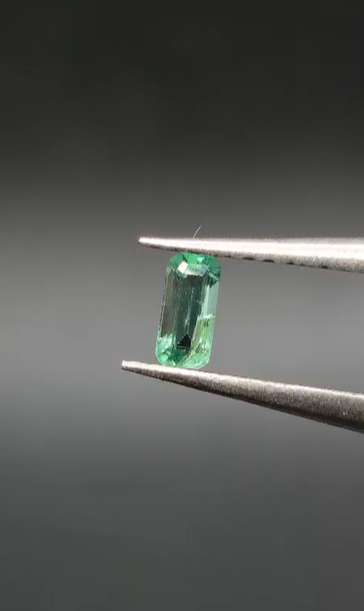 0.13ct 4.8x2.2mm Octagon Natural Emerald