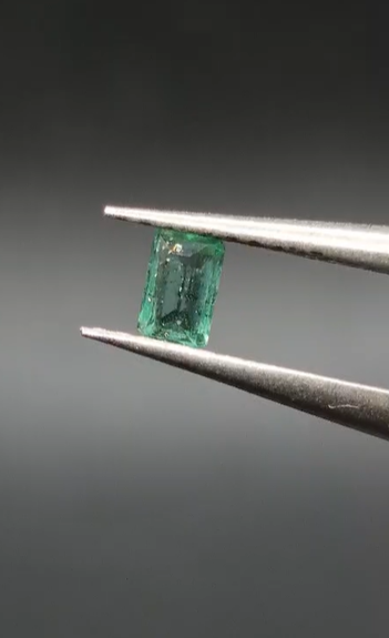 0.17ct 4x2.4mm Octagon Natural Emerald