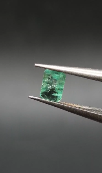 0.28ct 5x3.4mm Octagon Natural Emerald