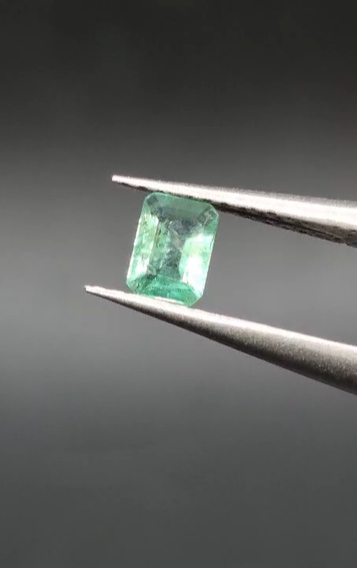 0.28ct 5x3.4mm Octagon Natural Emerald