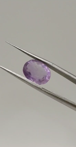 4.95ct 12.4x9.8mm Oval Natural Unheated Purple Amethyst, Brazil
