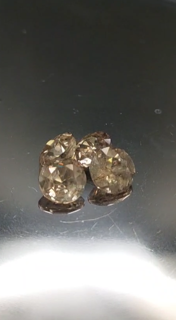 2.85ct 4pcs Lot 5.3 to 5.7mm Round Natural Diaspore
