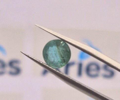 1.64ct 7mm Round Natural Emerald,Zambia