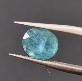 2.52ct 9.1x7.8mm Oval Natural Green Emerald, Zambia