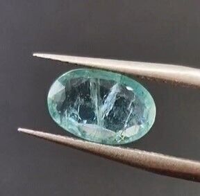 2.18ct 10.5x6.9mm Oval Natural Green Emerald, Zambia