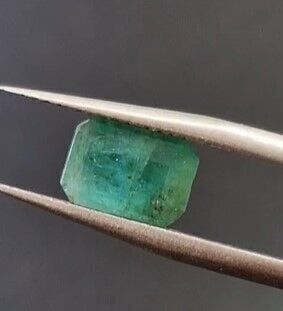2.09ct 8.5x6mm Octagon Natural Green Emerald, Zambia