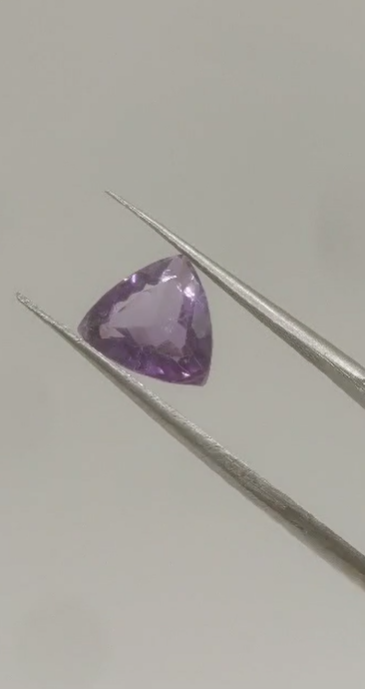 3.30ct 9.7mm VS Trillion Natural Purple Amethyst