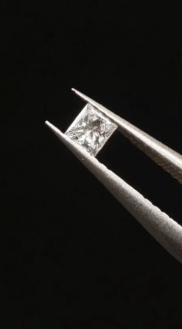 IGSL Sertifikalı - 0.17ct 3.27x3.12mm  H - SI Princess Cut Natural Diamond