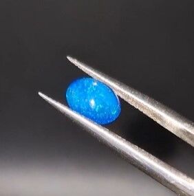 0.73ct 8x6mm Oval Natural Cabachon Ethiopian Opal