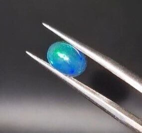 0.75ct 8x6mm Oval Natural Cabachon Ethiopian Opal