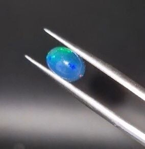 0.75ct 8x6mm Oval Natural Cabachon Ethiopian Opal