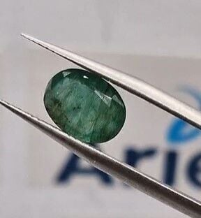 2.30ct 9.7x7.4mm Oval Natural Zambia Emerald