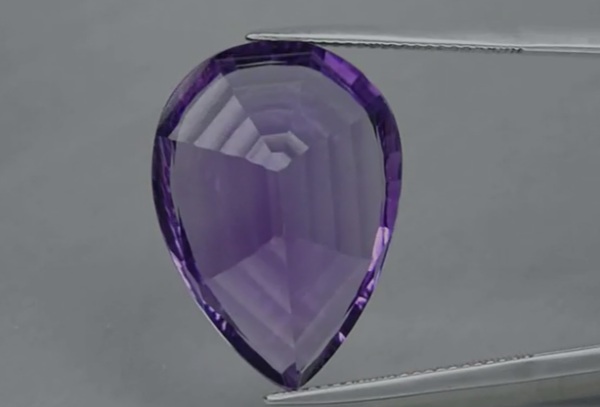 20.63ct 24x17.3mm VVS Oval Concave Natural Unheated Purple Amethyst, Attractive!