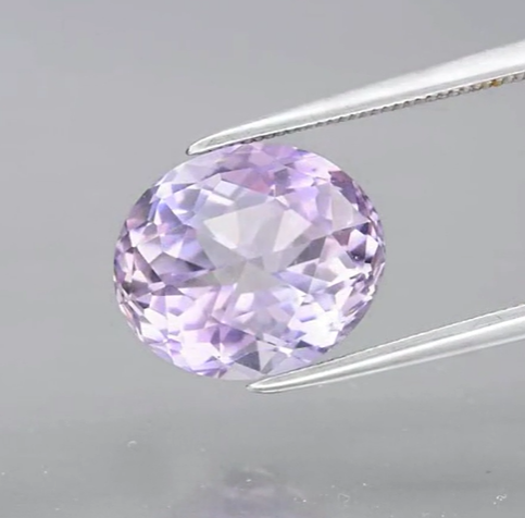 5.53ct VS Oval Rose-Cut Natural Untreated Very Light Yellow & Purple Ametrine