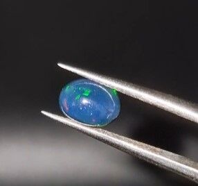 0.97ct 8.1x6mm Oval Natural Cabachon Ethiopian Opal