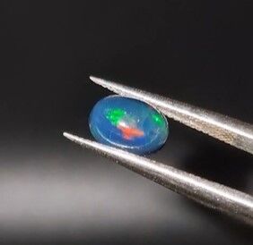 0.97ct 8.1x6mm Oval Natural Cabachon Ethiopian Opal