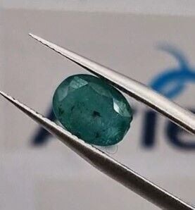 2.11ct 9.3x7mm Oval Natural Zambia Emerald