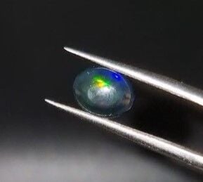 1.27ct 8.9x7.1mm Oval Natural Cabachon Ethiopian Opal