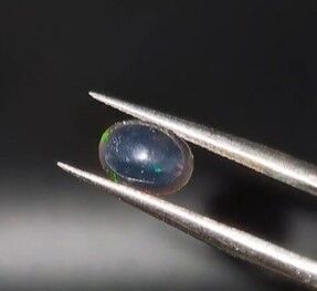 0.70ct 8x5.7mm Oval Natural Cabachon Ethiopian Opal