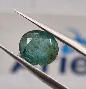 2.01ct 8.7x7.6mm Oval Natural Zambia Emerald