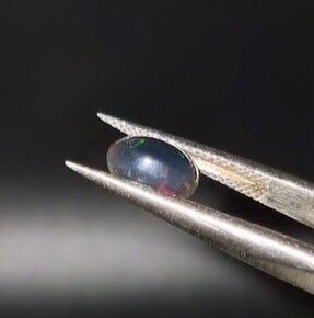 0.70ct 8x5.7mm Oval Natural Cabachon Ethiopian Opal