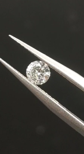 IGSL Sertifikalı - 0.30ct 4.25mm  H - SI1 Round  Cut Natural Diamond
