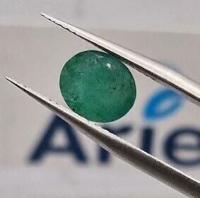 2.00ct 8.7x7.5mm Oval Natural Zambia Emerald