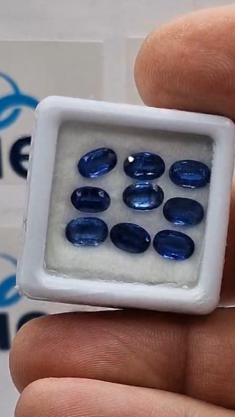 6.00ct 6x4mm 9 Pcs Natural Kyanite