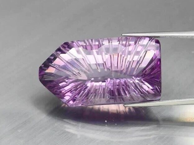 29.61ct 27.8x15mm VS Fancy Natural Unheated Purple Amethyst Uruguay, Big!