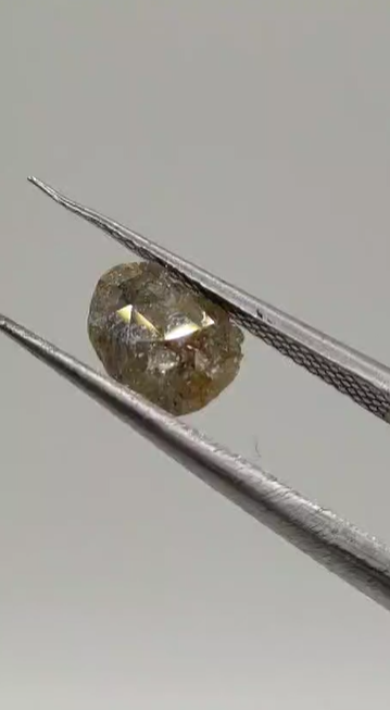 0.71ct 7.4x5.5mm Rose Cut Natural Diamond