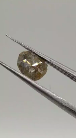 0.71ct 7.4x5.5mm Rose Cut Natural Diamond