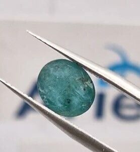 1.96ct 9.2x7.8mm Oval Natural Zambia Emerald