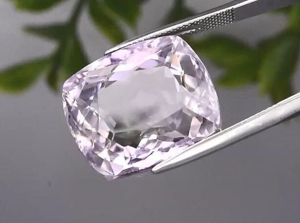 34.66ct 20.4x18mm VVS Cushion Natural Unheated Purple Amethyst