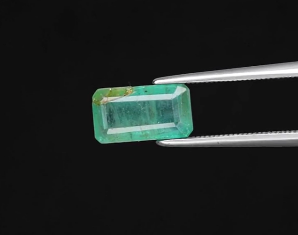 2.39ct 10.5x6mm Octagon Green Emerald Gemstone, Zambia