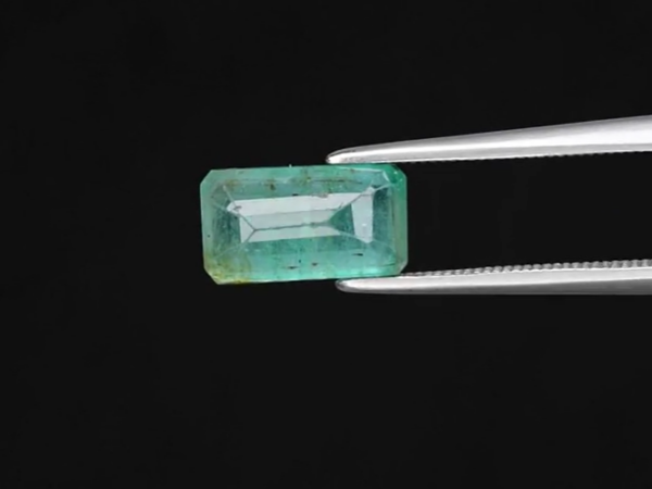2.39ct 10.5x6mm Octagon Green Emerald Gemstone, Zambia