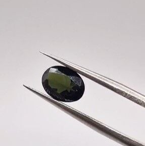 1.27ct 8.1x6mm Oval Natural Green Tourmaline