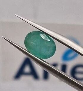 1.71ct 8.7x6.3mm Oval Natural Zambia Emerald
