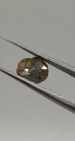 0.82ct 7.3x5.8mm Rose Cut Natural Diamond
