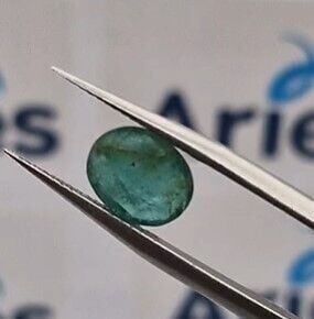 1.54ct 8.9x7.2mm Oval Natural Zambia Emerald