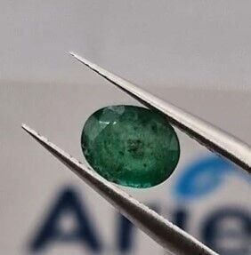 1.30ct 7.9x6.3mm Oval Natural Zambia Emerald