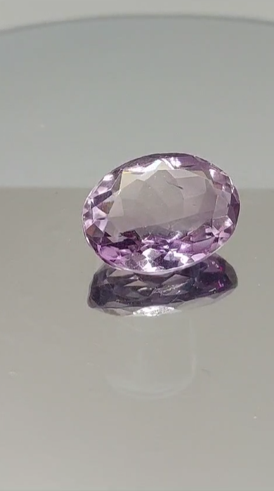 6.75ct 14.1x10.8mm Oval Natural Unheated Purple Amethyst, Brazil