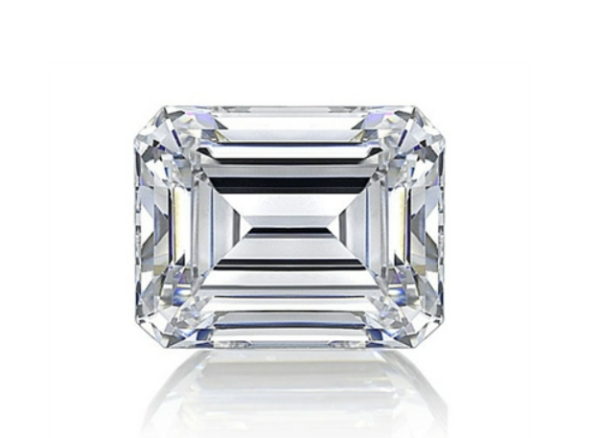 Gia Sertifikalı - 0.66ct F/SI2 -Ex-VG Emerald Cut Natural Diamond