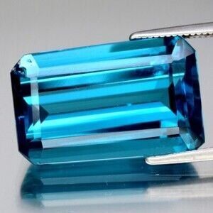 15.30ct 18.7x11.7mm VS Octagon Natural London Blue Topaz Gemstone, Brazil