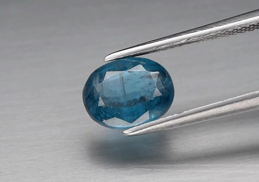 2.34ct 9x7mm Oval Natural Untreated Blue Kyanite, Sri-Lanka