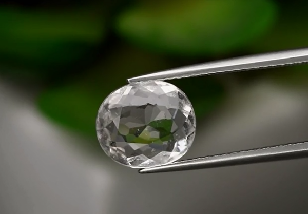 1.91ct 9.8x8.7mm Oval Natural Unheated Very Light Pink Morganite, Madagascar