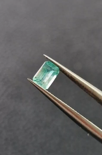 0.52ct 5.3x3.7mm Octagon Natural Emerald Zambia