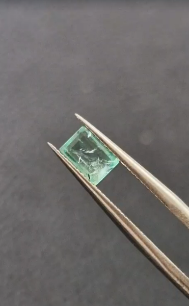 0.52ct 5.9x3.9mm Octagon Natural Emerald Zambia