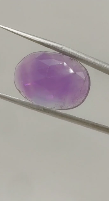 12.35ct 20.8x14.6mm Oval Rose cab.Purple Natural  Amethyst