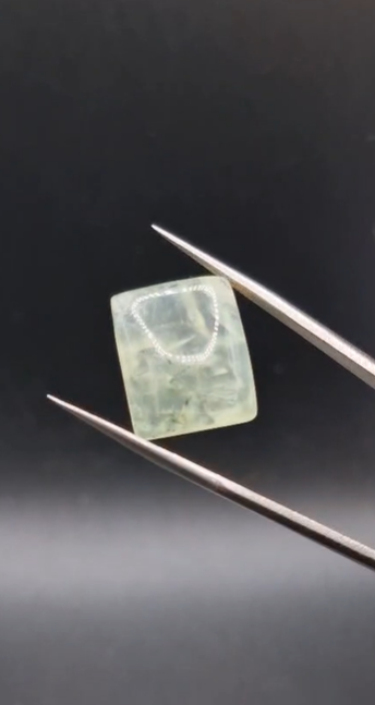 17.00ct 17.8x14.9mm Octagon Cabachon  Natural Prehnite