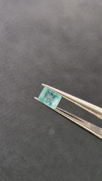 0.44ct 4.9x3.8mm Octagon Natural Emerald Zambia